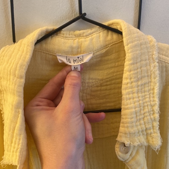 Yellow Button Down - Picture 3 of 3